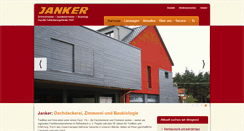 Desktop Screenshot of janker-dach.de