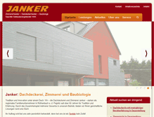 Tablet Screenshot of janker-dach.de